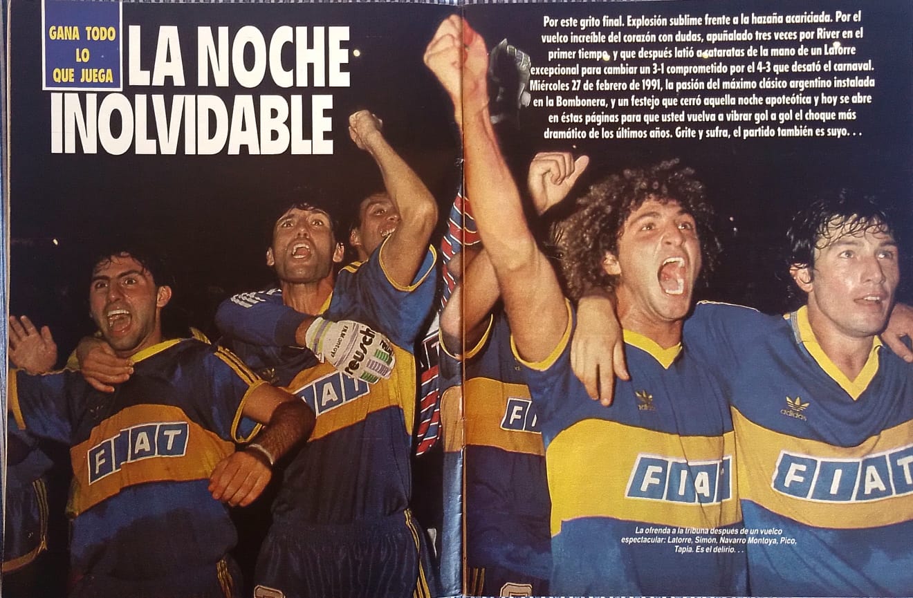 Diego Latorre, Juan Simón, el Mono Navarro Montoya, Walter Pico y Carlos Tapia celebran la victoria
