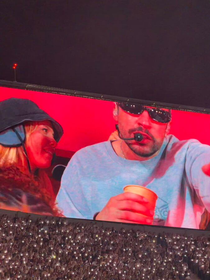 Wanda Nara sorprendió en la Casita de Bad Bunny durante la última noche de su gira en el estadio Monumental