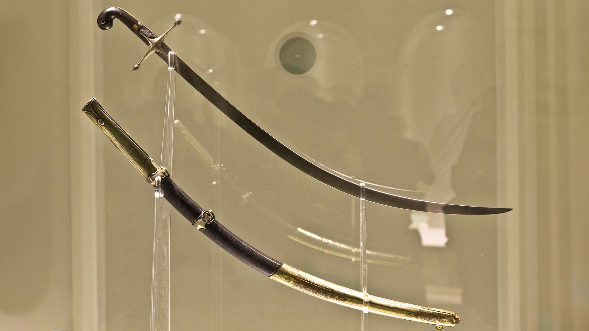 El sable corvo de San Martín puede apreciarse en el Regimiento de Granaderos a Caballo