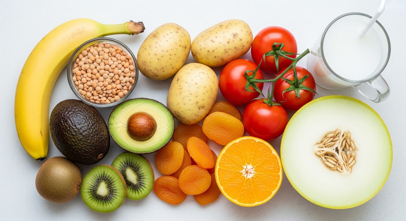 10 alimentos ricos en potasio que ayudan a regular la presión arterial