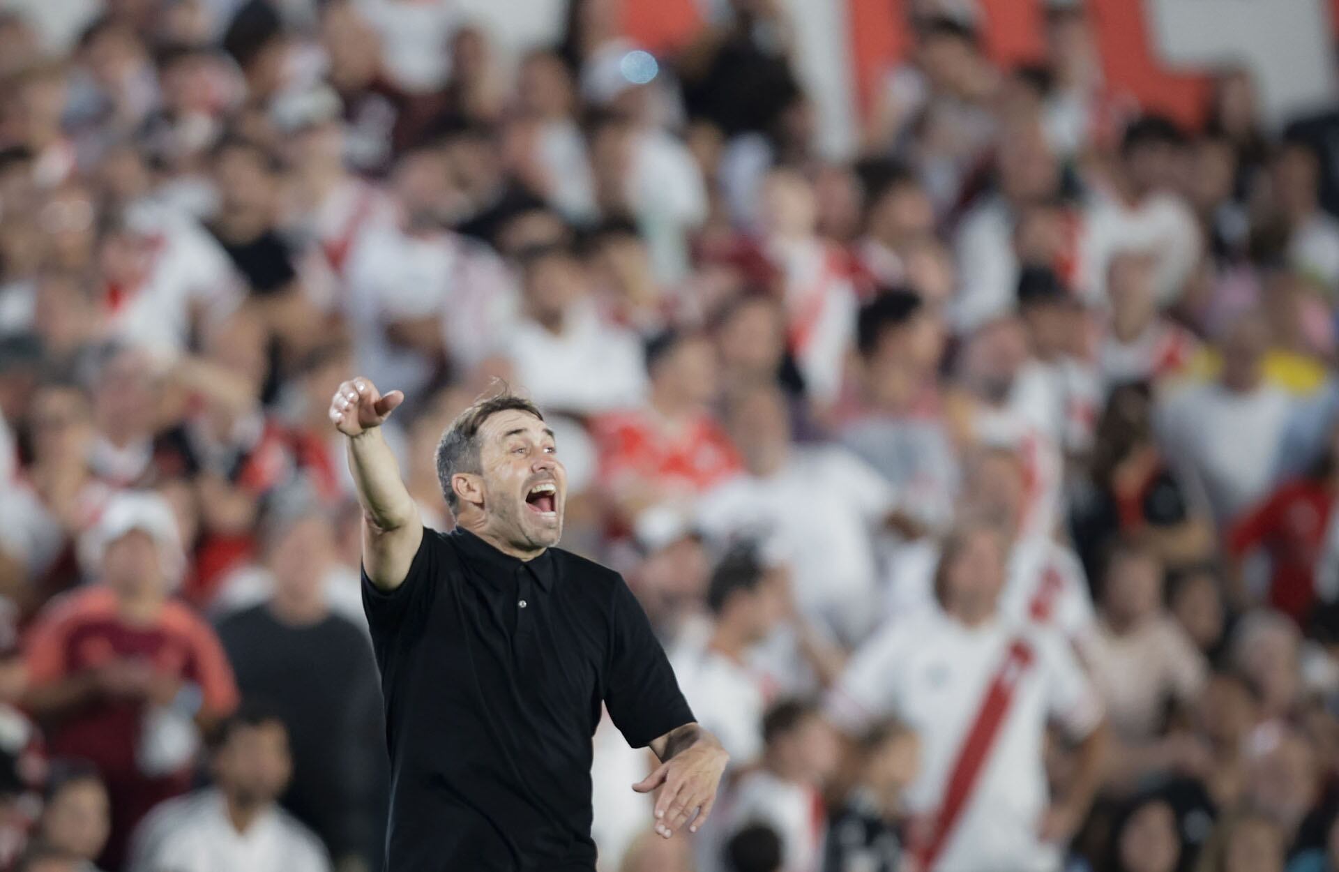 Eduardo Coudet ganó su segundo partido al frente de River Plate (FOTOBAIRES)