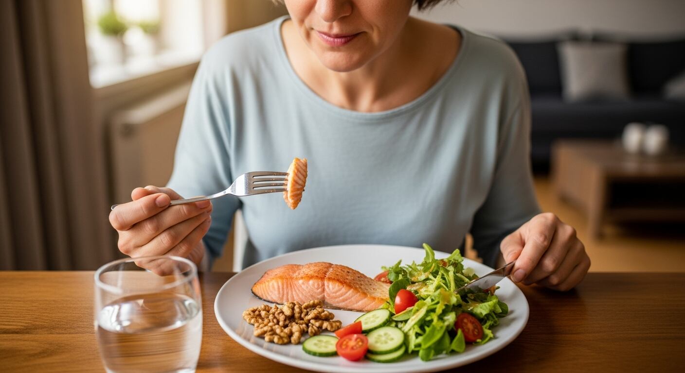 El salmón, el yogur natural y las nueces destacan como alimentos clave para la salud y el bienestar a partir de los 50 años (Imagen Ilustrativa Infobae)