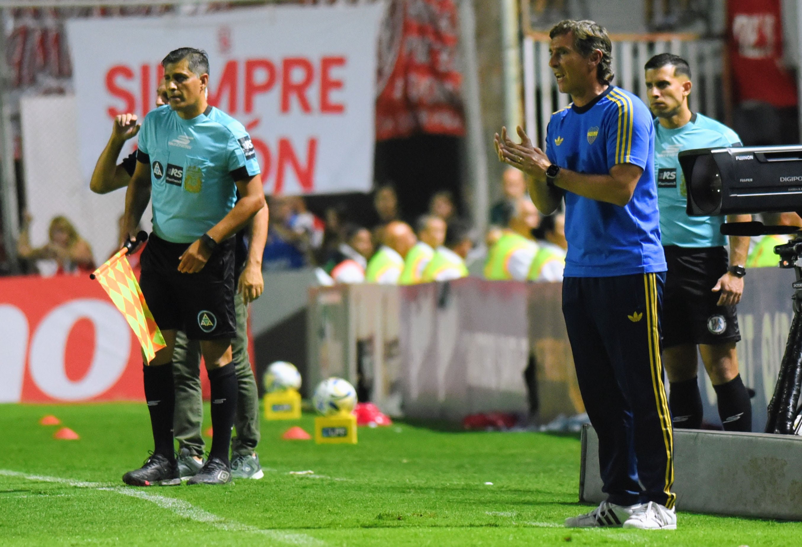 Claudio Úbeda se fue conforme por lo que demostró Boca Juniors en el complemento ante Unión (Fotobaires)
