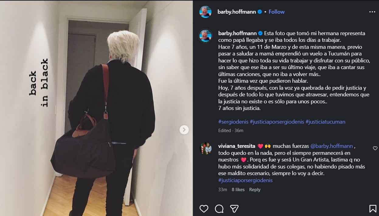 Bárbara se sinceró al recordar la última vez que vio a su padre previo al acidente 