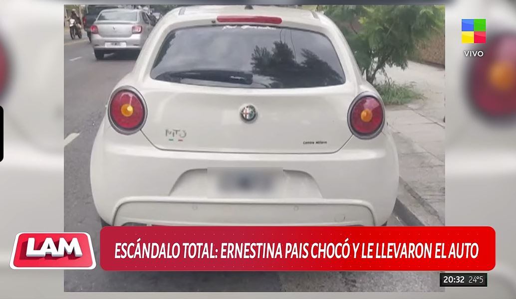 La periodista Ernestina Pais explicó que sufrió un ataque de pánico tras el choque, según reveló el conductor de LAM (Captura de Tv)
