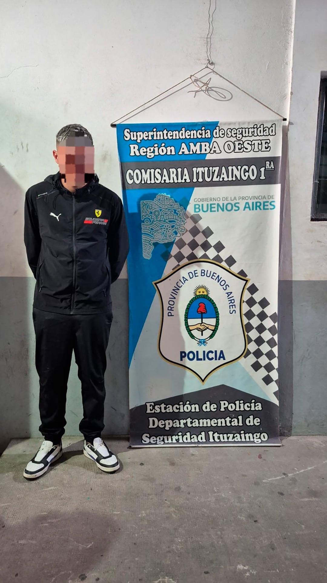 Gonzalo Nahir Petruchelli tras ser detenido