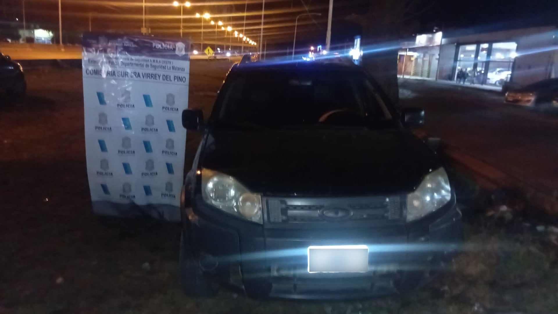 Uno de los autos involucrados en el hecho