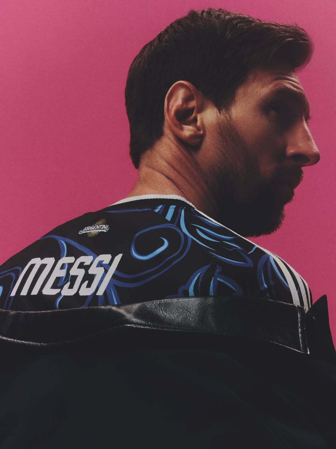 El dorso de la remera de Messi