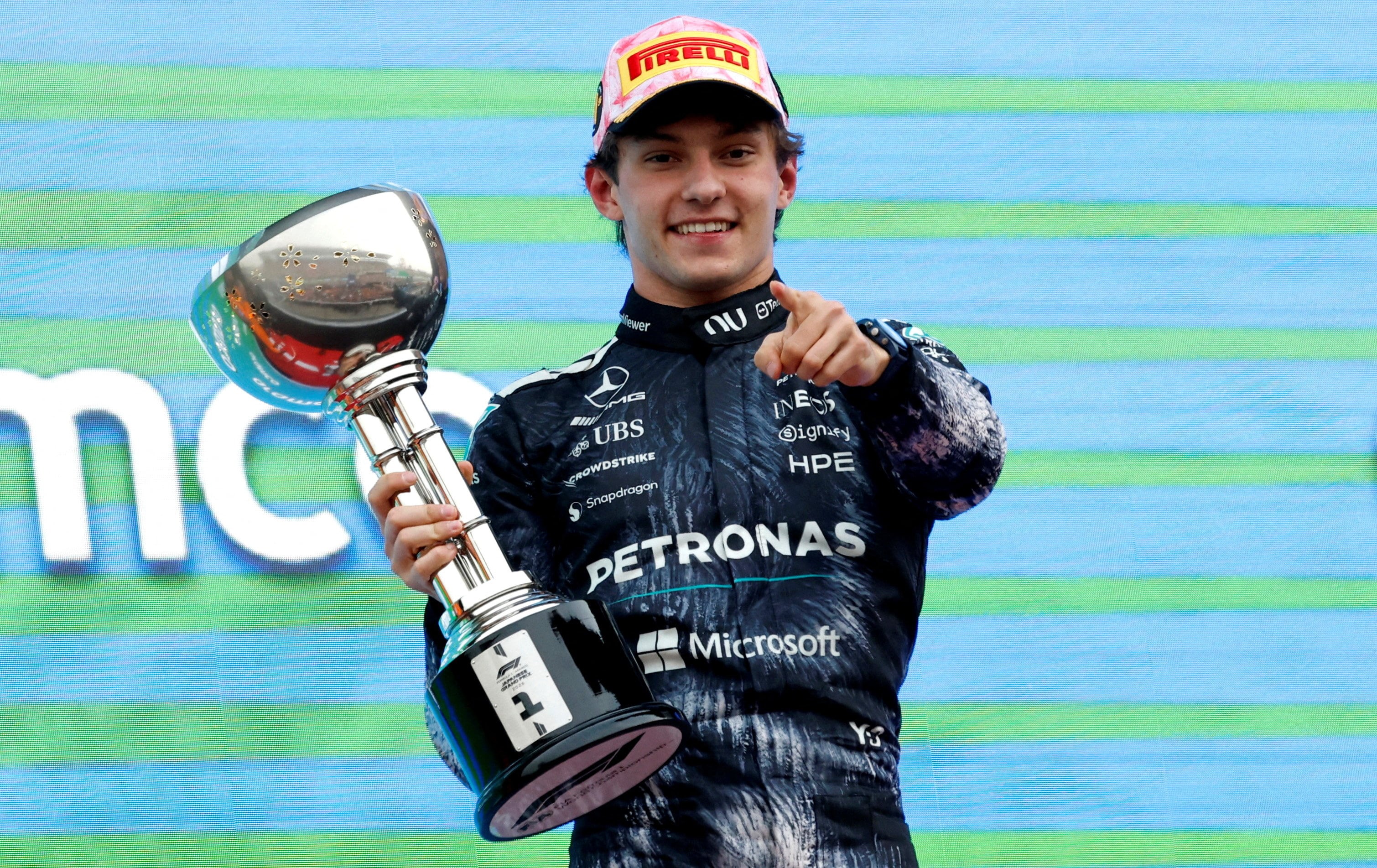 Andrea Kimi Antonelli se convirtió en el líder del campeonato más joven de toda la historia (REUTERS/Kim Kyung-Hoon)