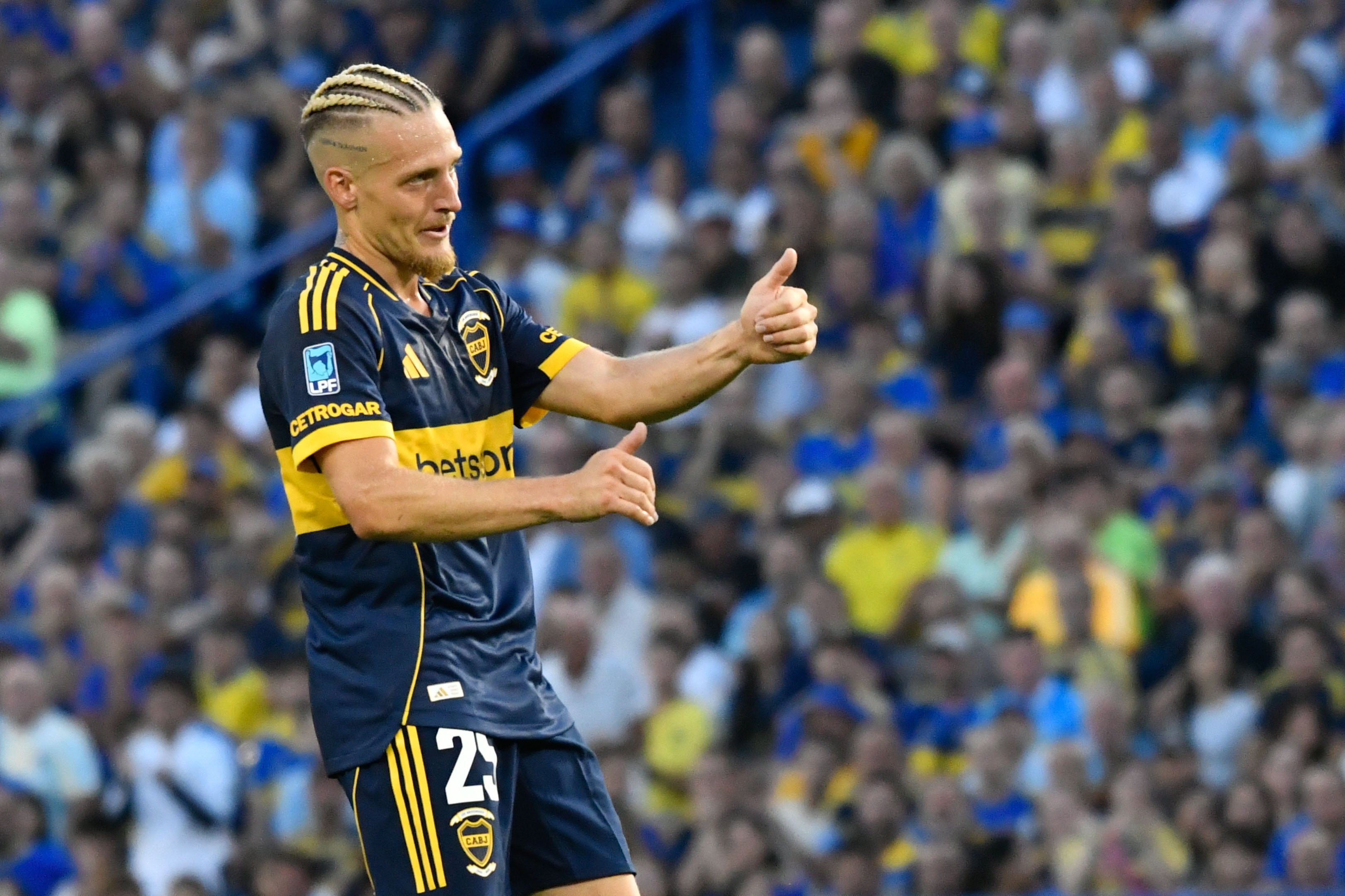 Ascacibar marcó su segundo gol con la camiseta de Boca Juniors (Foto: FOTOBAIRES)