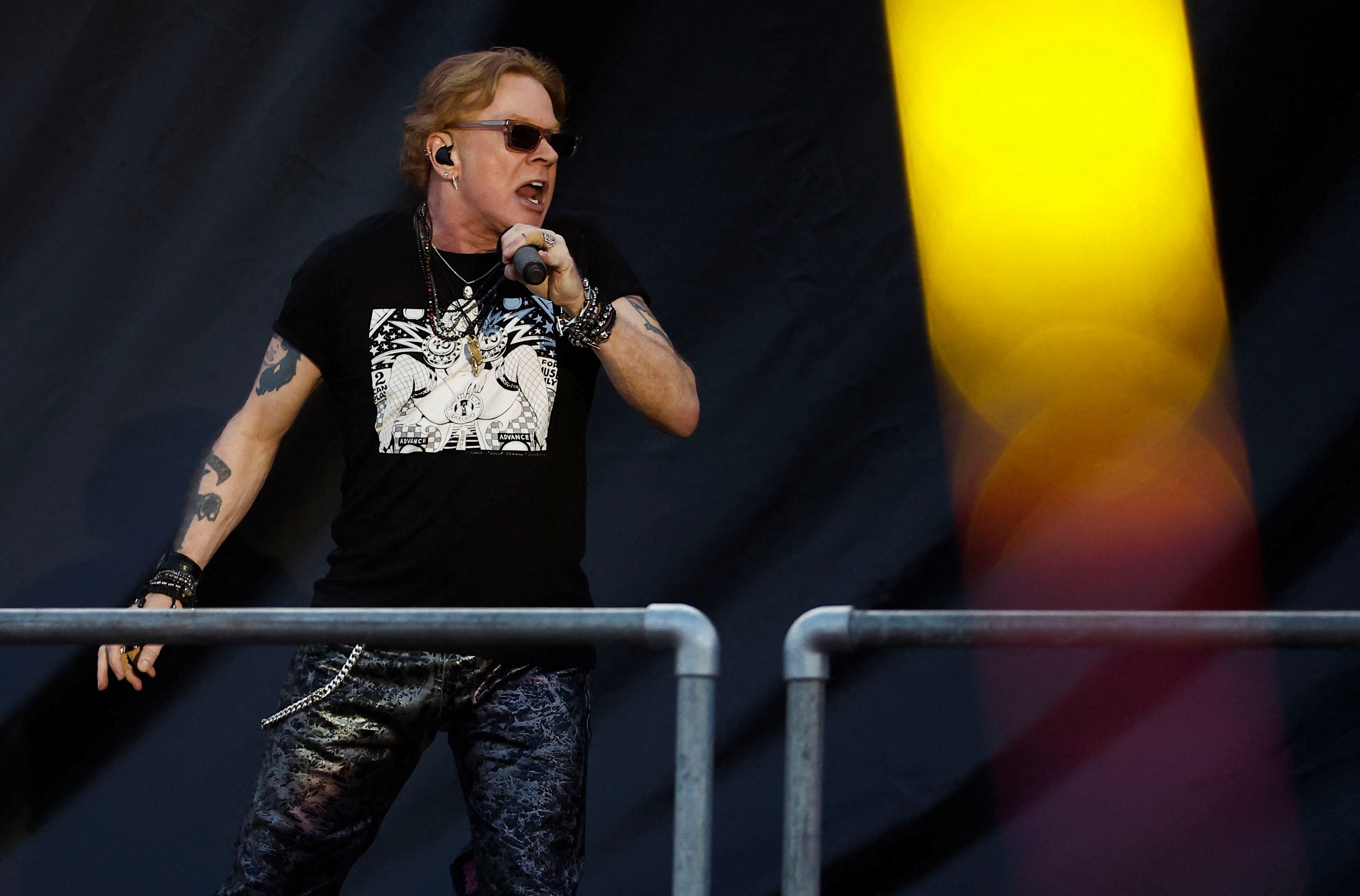 La opinión de Axl Rose sobre Iron Maiden resalta la histórica diferencia entre el hard rock de Guns N’ Roses y el heavy metal británico (REUTERS/Jason Cairnduff)