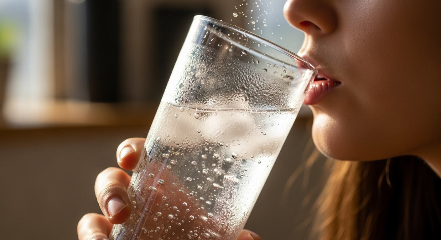 Expertos coinciden en que el agua carbonatada simple es poco agresiva con el esmalte dental, a diferencia de las versiones saborizadas o azucaradas (Imagen Ilustrativa Infobae)