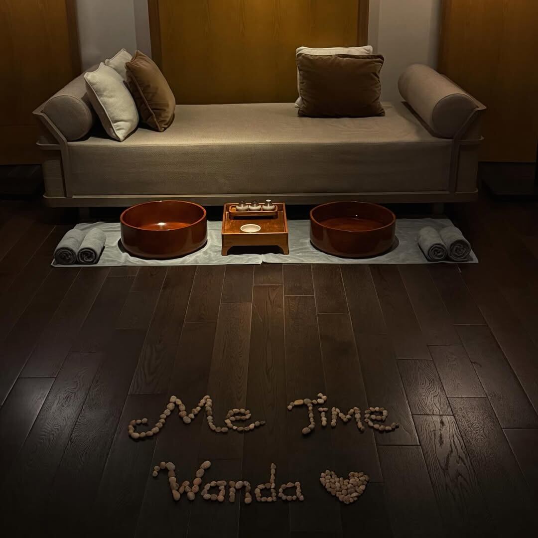 Wanda Nara se sumerge en un ambiente de serenidad y bienestar con la intención de tener un momento de relax en un lujoso spa