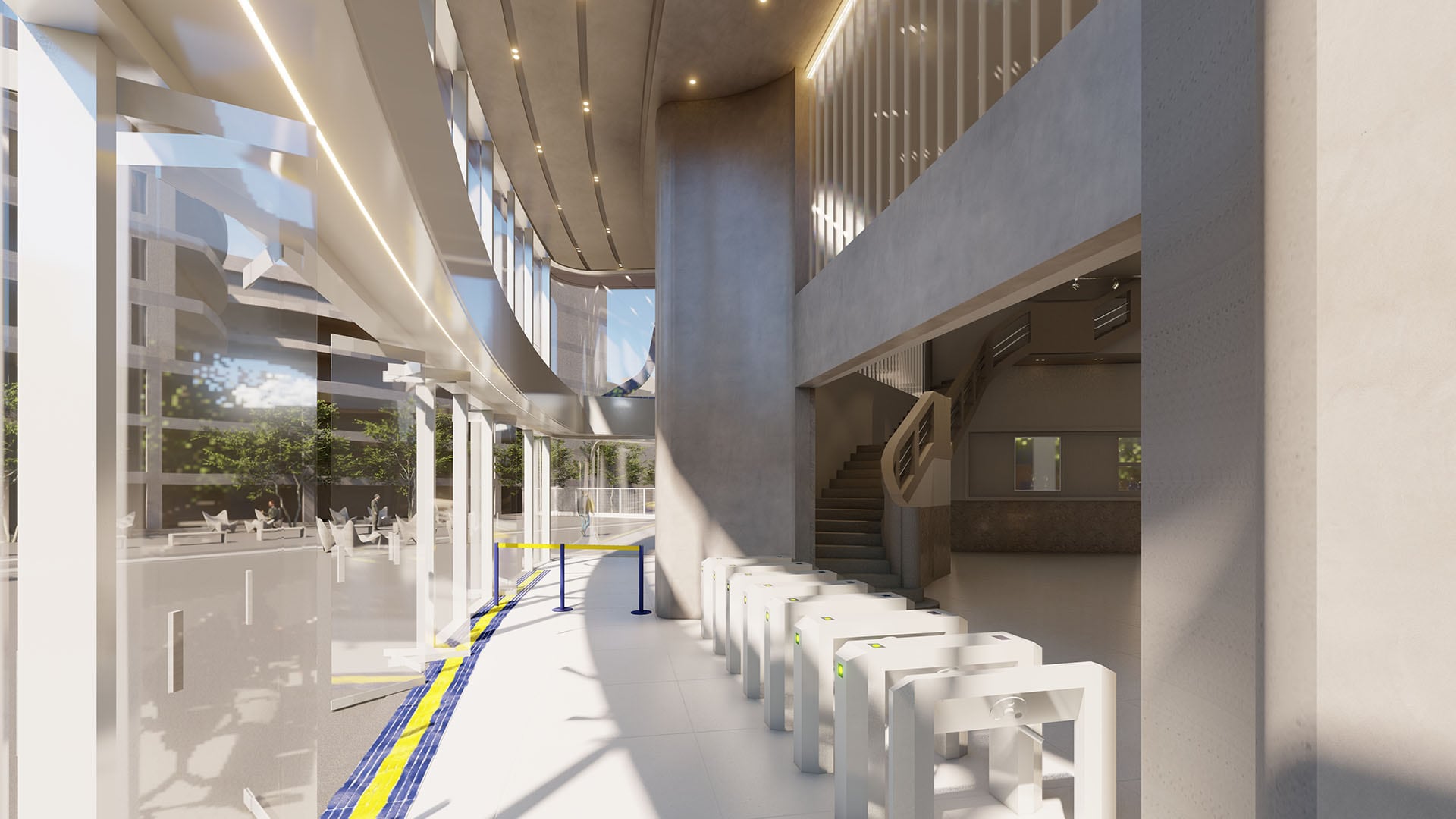 Los nuevos accesos al club en Brandsen 805