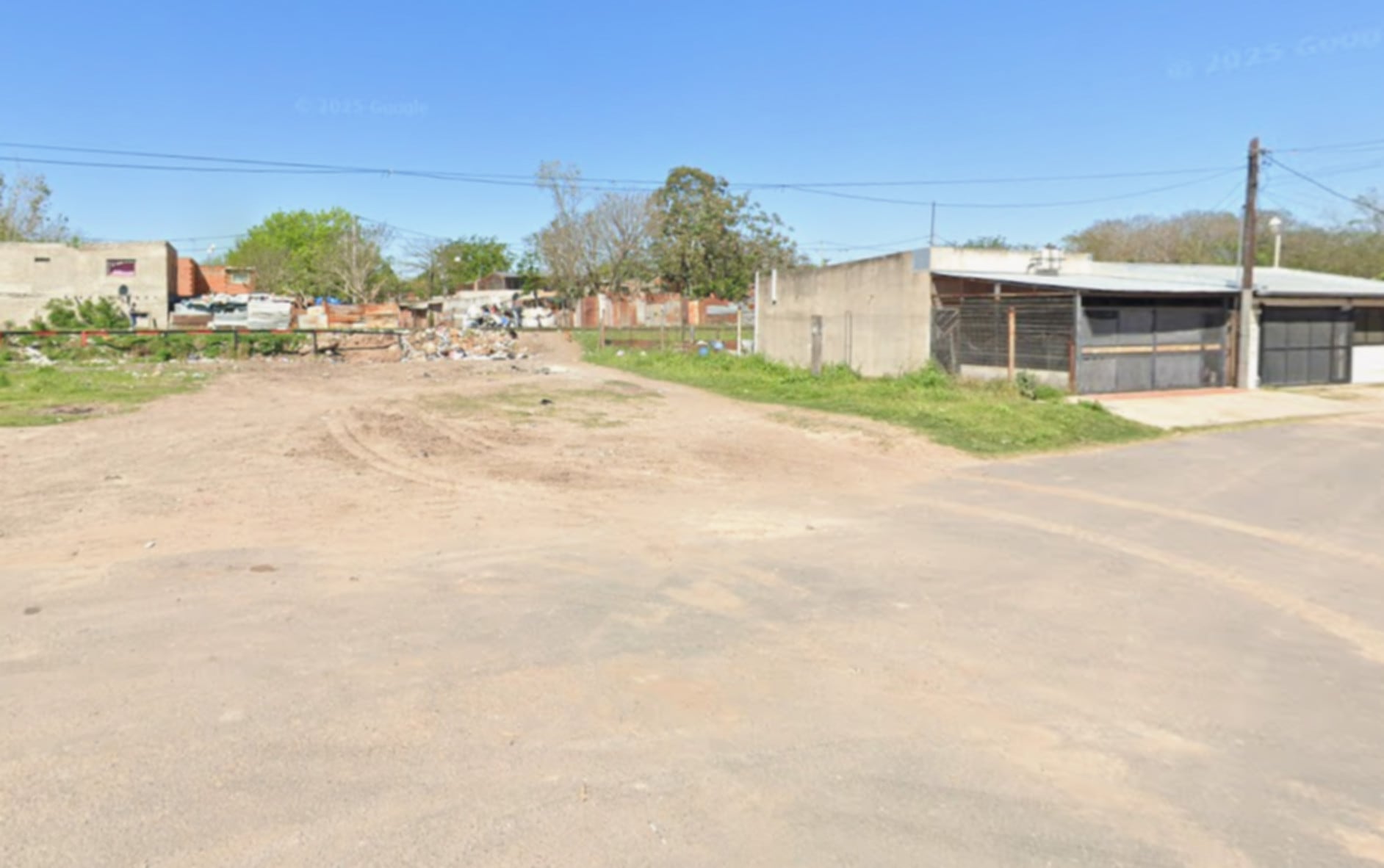 Este es el predio en Campbell bis, Empalme Graneros, Rosario, donde fue asesinado un hombre a balazos, un hecho que conmociona a la comunidad local. (Google Maps)