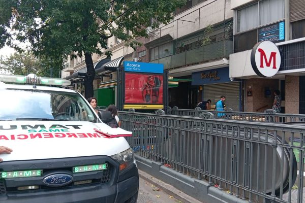 Caballito: cayó mampostería dentro de un local de comidas y evacuaron a clientes y empleados