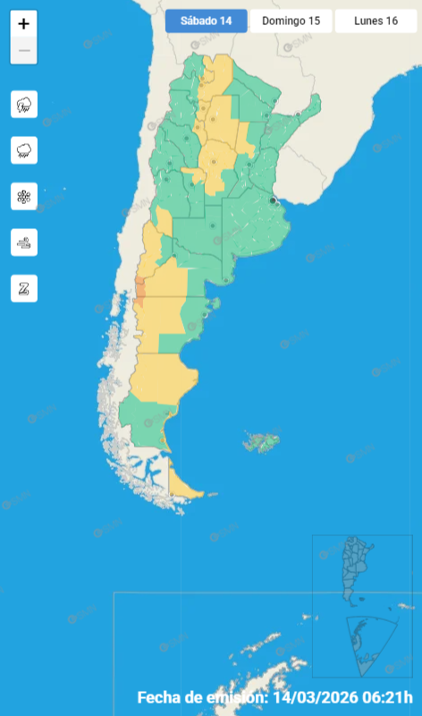 Calor en el AMBA y alertas por tormentas, lluvias y viento en distintas regiones del país