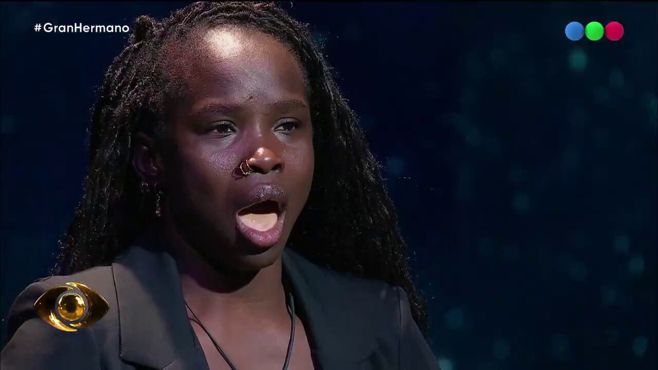 La sorpresa de Mavinga al descubrir a Carmiña en su derecho a réplica (Gran Hermano: Generación Dorada, Telefe)