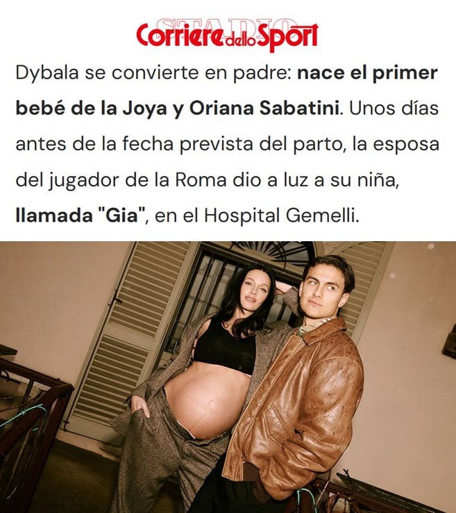 Los medios italianos fueron los primeros en dar a conocer la noticia (Captura de Corriere dello Sport/X)