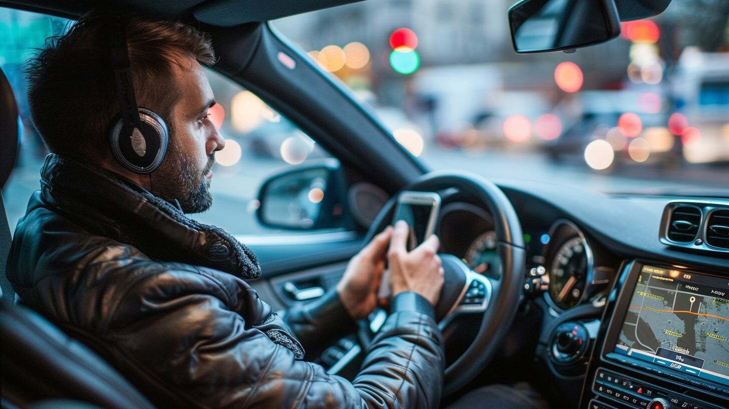 Distracciones breves como mirar el celular al conducir aumentan el riesgo de impacto y de daño cerebral (Imagen Ilustrativa Infobae)