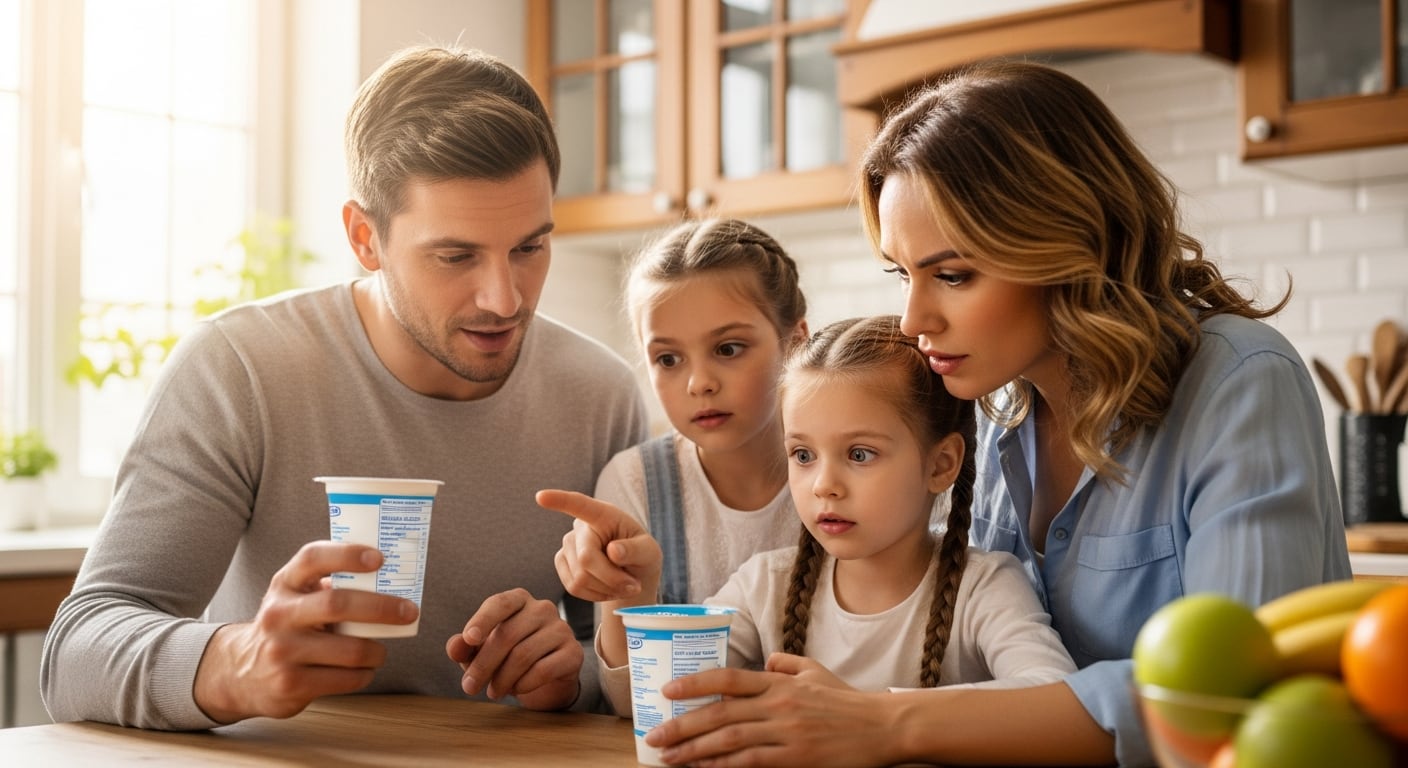 Revisar el etiquetado nutricional es fundamental para elegir un yogur realmente saludable y sin exceso de azúcar. (Imagen Ilustrativa Infobae)