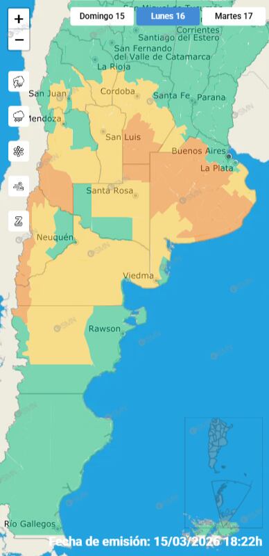 Con el regreso de las lluvias y las temperaturas “otoñales”, cómo estará el clima esta semana en el AMBA