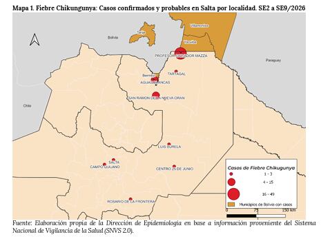 La provincia de Salta presenta varios brotes por fiebre chikungunya (BE de Salta)