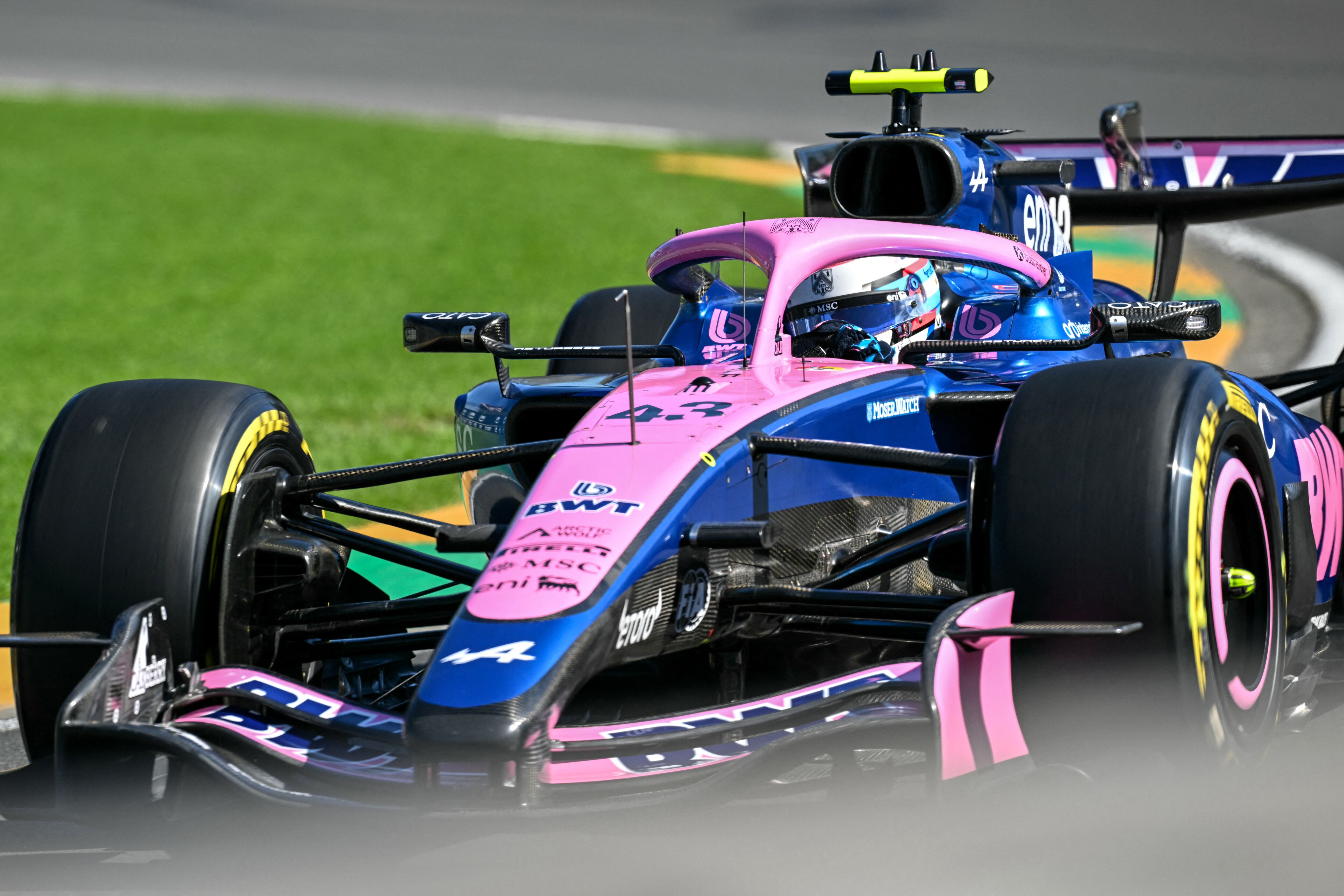 Franco Colapinto en el circuito de Albert Park, en Melbourne, Australia (Photo by Paul Crock / AFP)