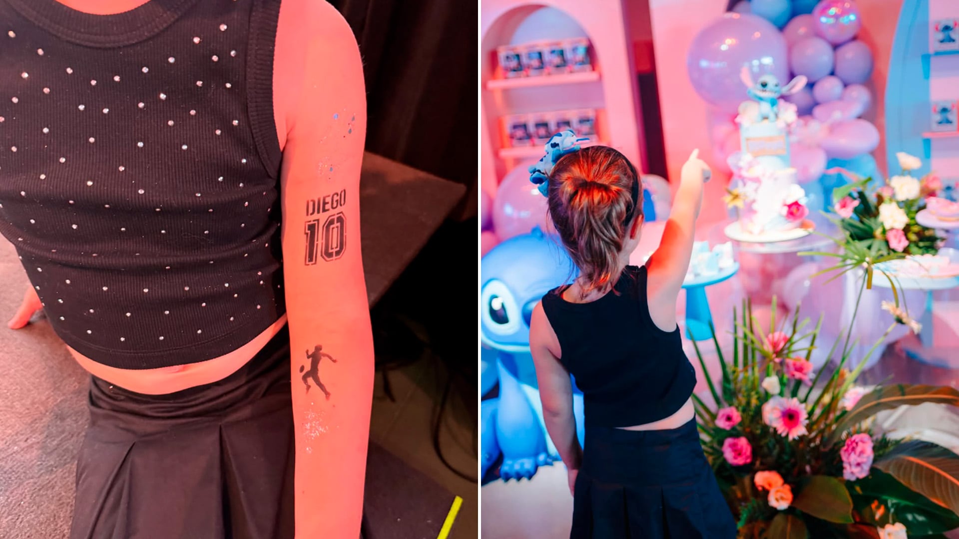 El cumpleaños de Roma, el año pasado, festejo organizado por su abuela Claudia Villafañe