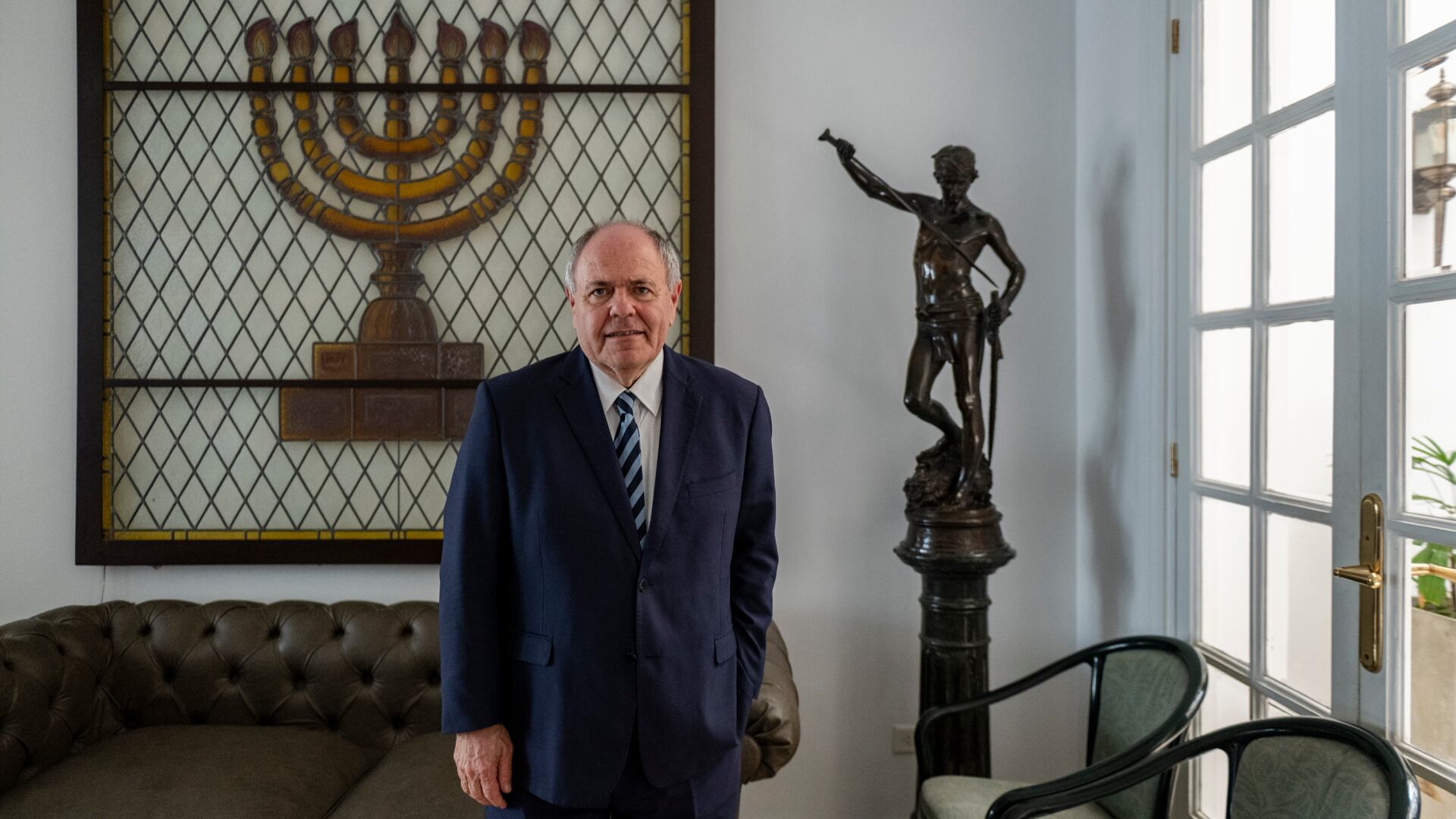 Dayan hizo el traspaso de la presidencia de la Aliaza para el Recuerdo del Holocausto a la Argentina (Foto: Adrián Escandar)