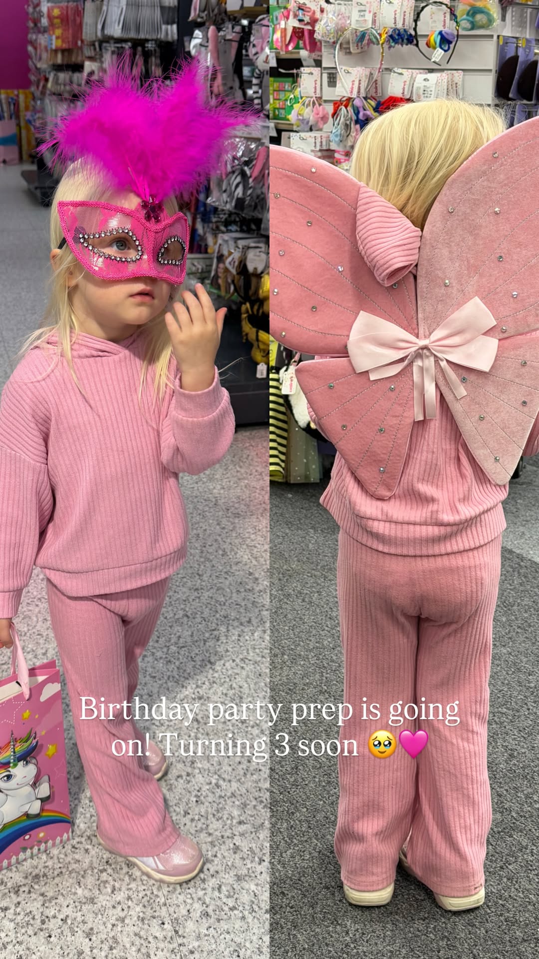 La modelo y su hija visitaron una tienda de accesorios infantiles en busca de decoraciones para una fiesta temática de fantasía