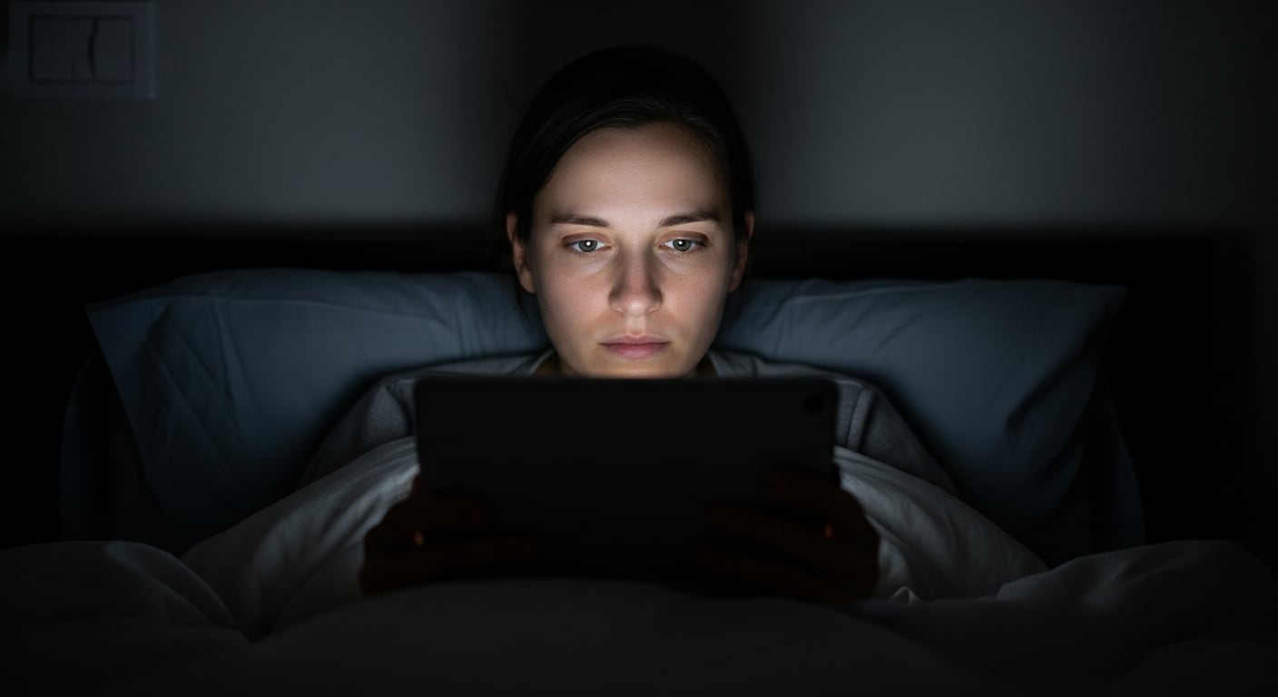 Otros dispositivos electrónicos en el dormitorio, como tablets, también impactan negativamente en el descanso nocturno (Imagen Ilustrativa Infobae)