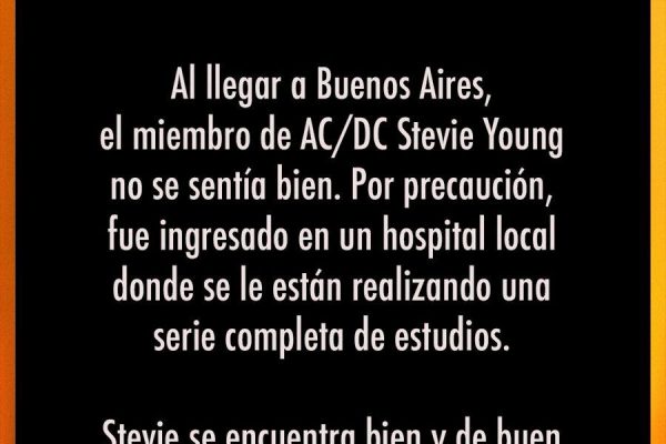 Dieron de alta a Stevie Young, el guitarrista de AC/DC