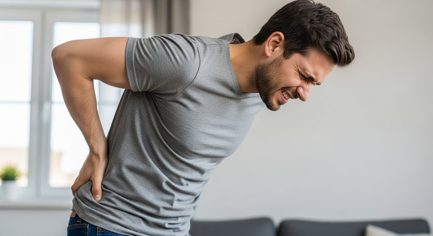 La persistencia de dolor lumbar junto a fiebre, debilidad o incontinencia requiere evaluación médica para descartar afecciones renales o de columna (Imagen Ilustrativa Infobae)