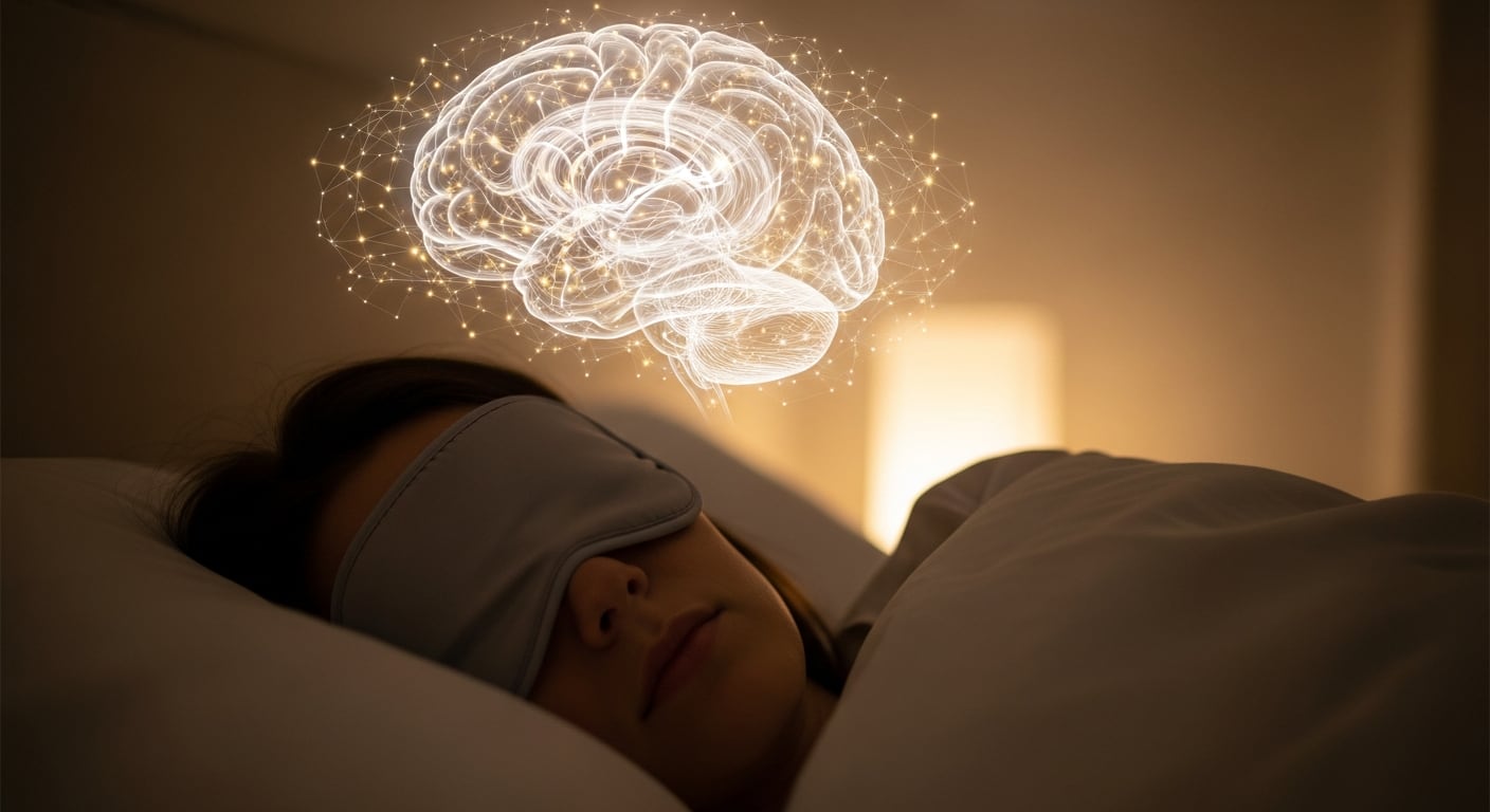 Dormir con antifaz ayuda al cerebro a asociar la oscuridad con tranquilidad y seguridad, favoreciendo el descanso reparador (Imagen Ilustrativa Infobae)