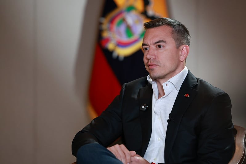 El presidente Daniel Noboa (Isaac Castillo/Presidencia de la República)