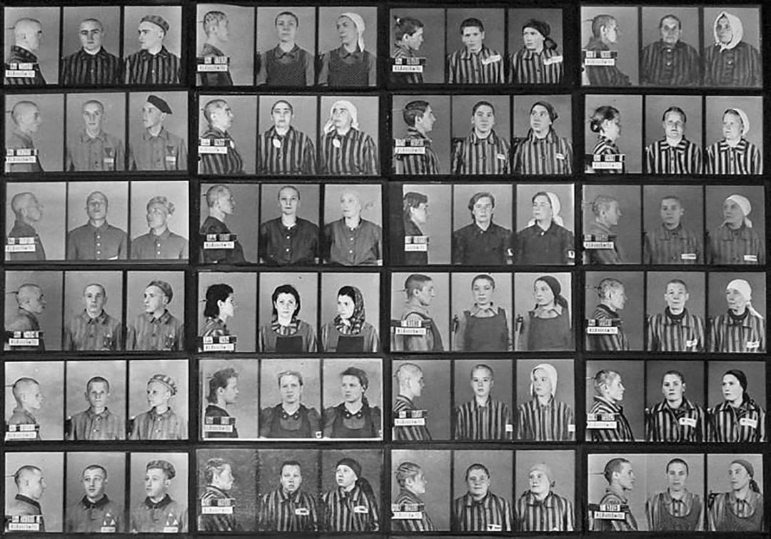 Esta impactante colección de retratos de identificación en blanco y negro documenta los rostros de hombres y mujeres prisioneros en Auschwitz durante el Holocausto.