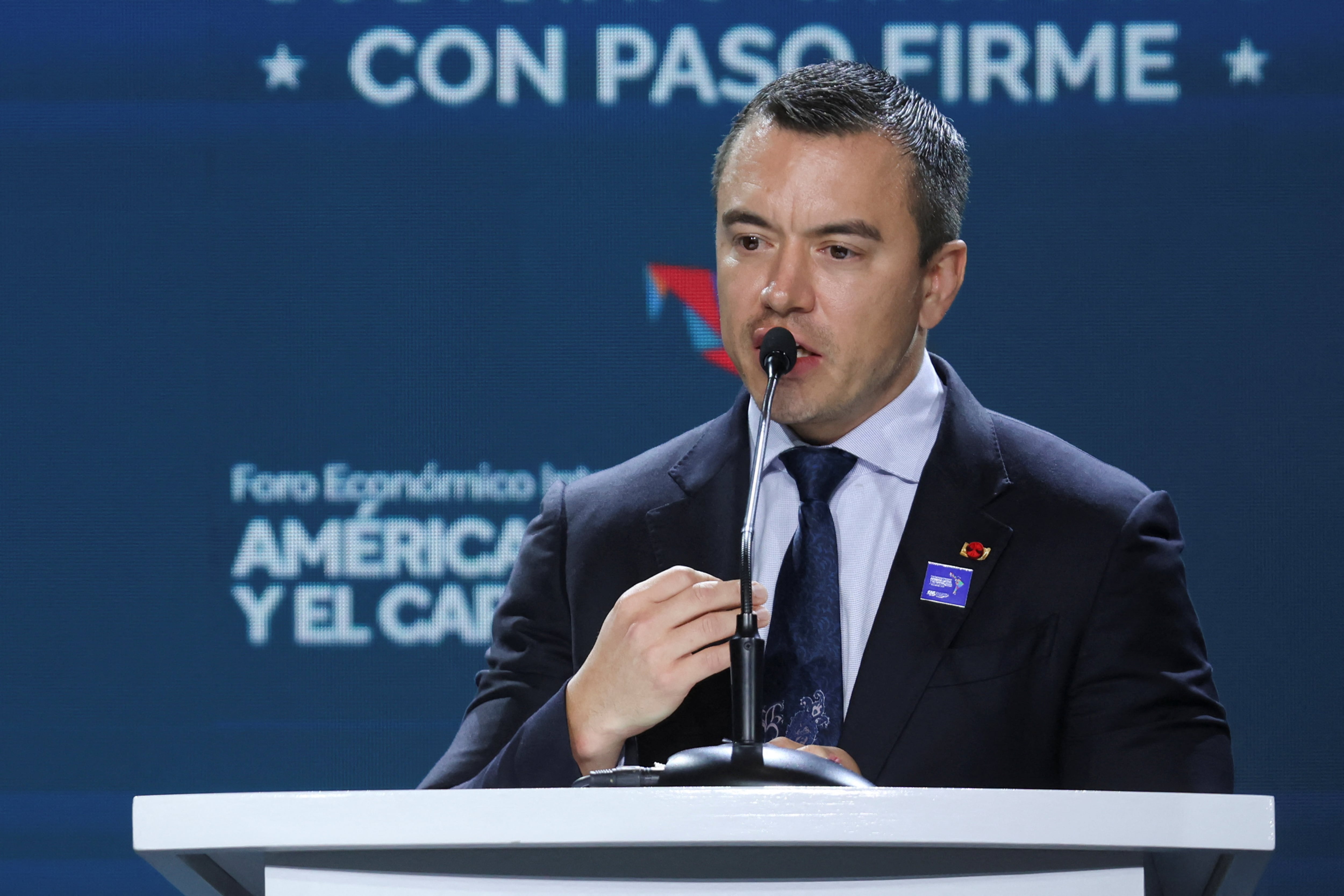 Daniel Noboa celebró el acuerdo en sus redes sociales tras la firma en Washington (Reuters)