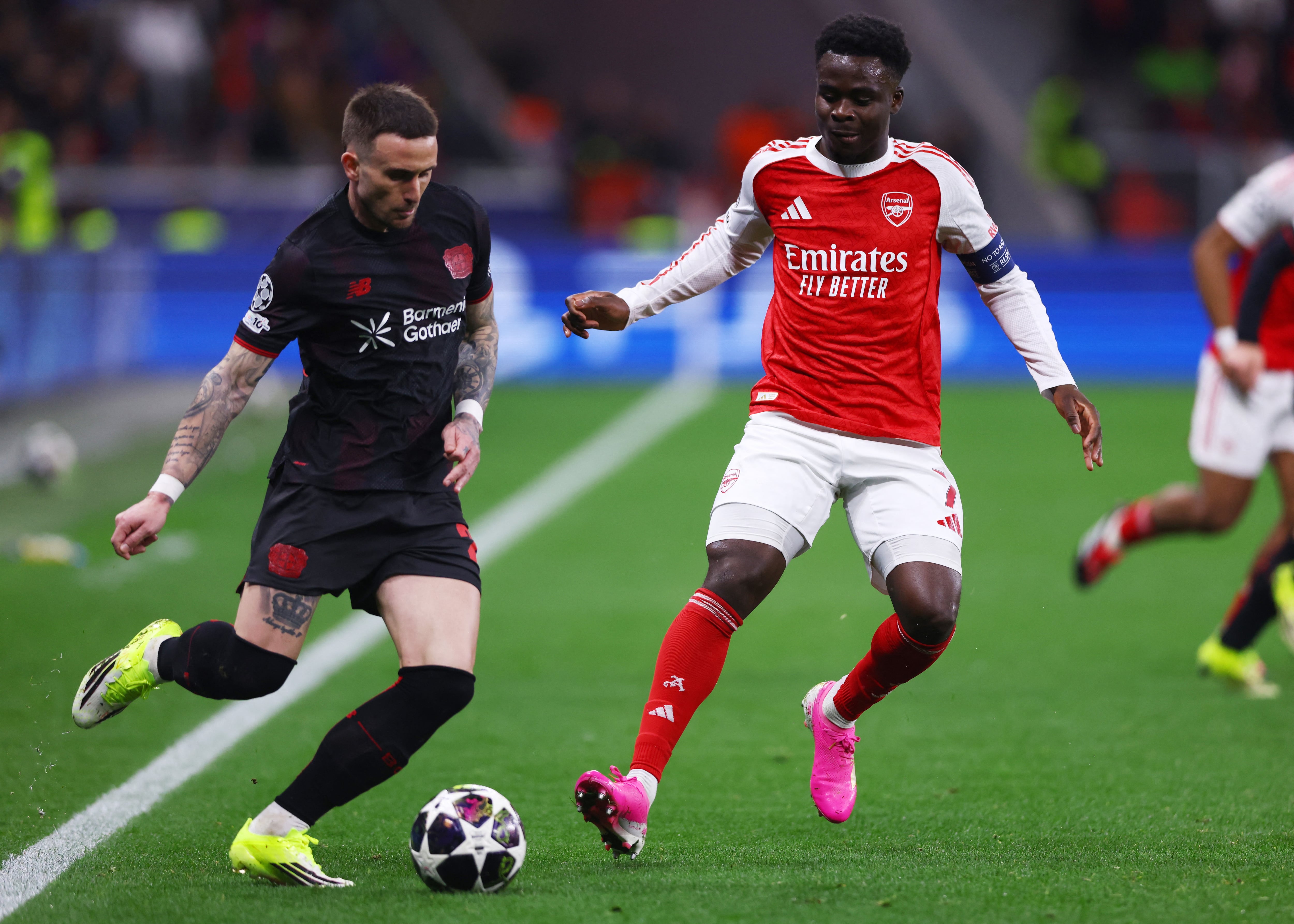 Arsenal quiere cerrar su eliminatoria en Londres ante el duro Bayer Leverkusen (REUTERS/Thilo Schmuelgen)