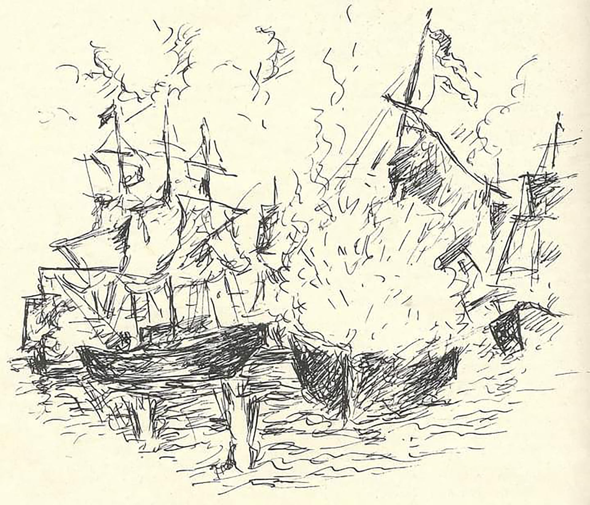 En el combate de Arroyo de la China, el 28 de marzo de 1814, la escuadra de las Provincias Unidas sufrió una derrota ante la flota española comandada por Jacinto de Romarate