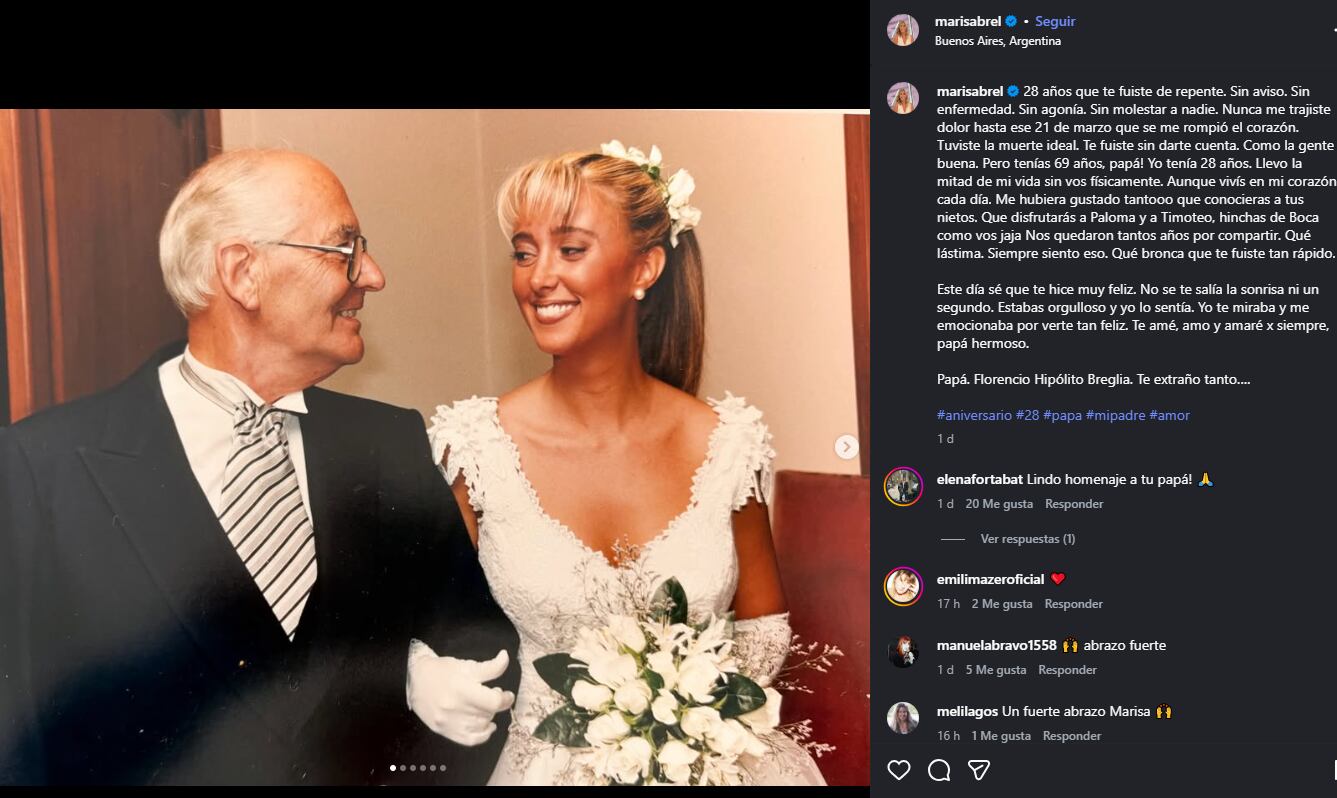 Las emotivas palabras de Marisa Brel a más de dos décadas de su muerte