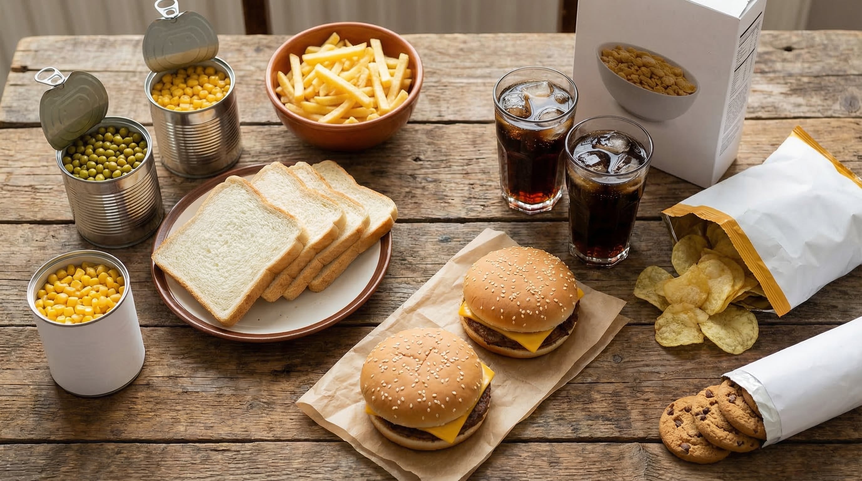 Los productos ultraprocesados predominan en hogares de ingresos medios y bajos, donde resultan más accesibles que los alimentos frescos (Imagen Ilustrativa Infobae)