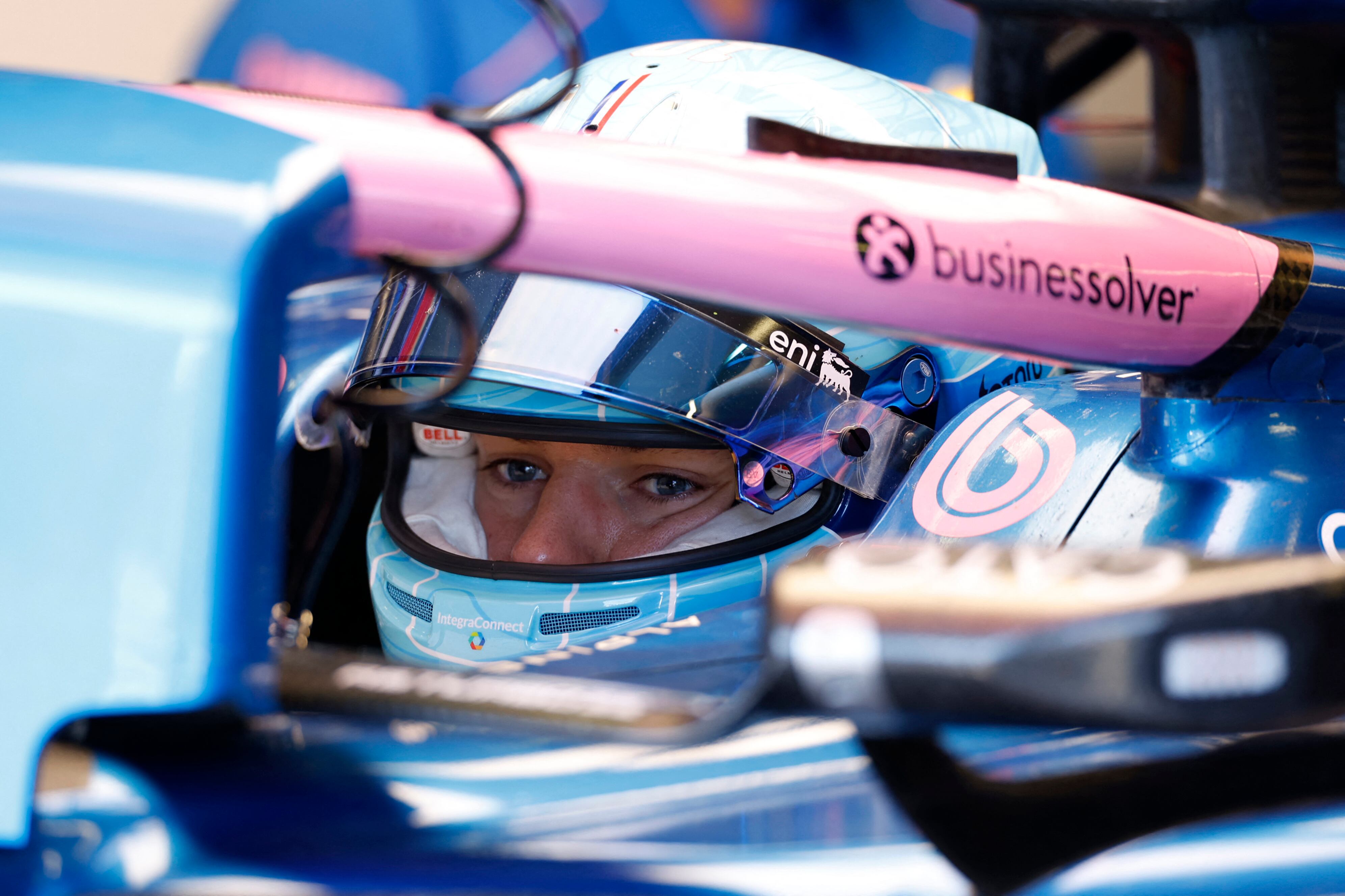 Los dos Alpine nunca pudieron estar entre los 10 primeros al término de las prácticas libres y la clasificación (Crédito: Reuters/Hollie Adams)