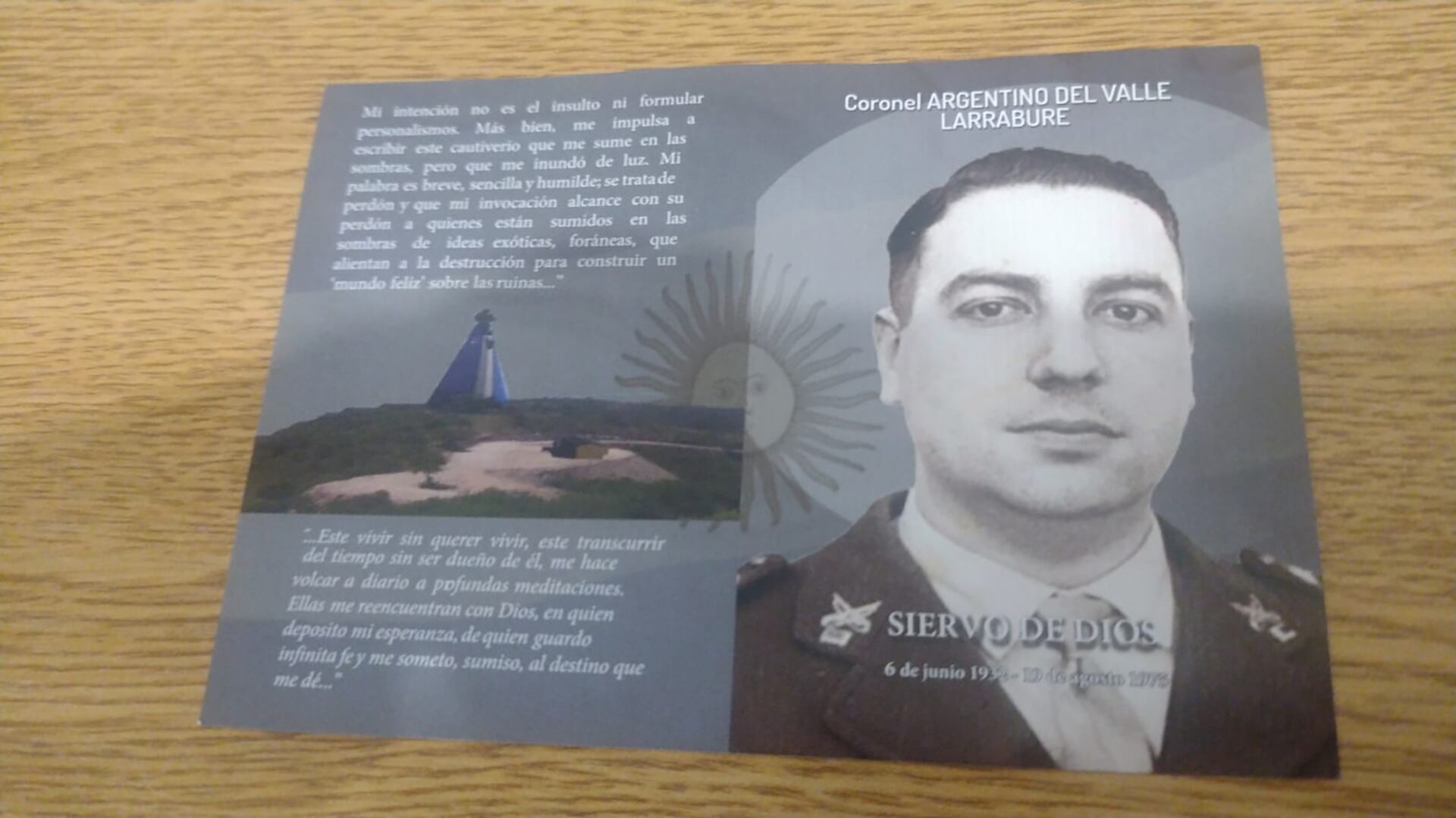 El Vaticano está abocado al estudio de documentación, guardadas en dos voluminosas cajas, en el proceso de beatificación del militar