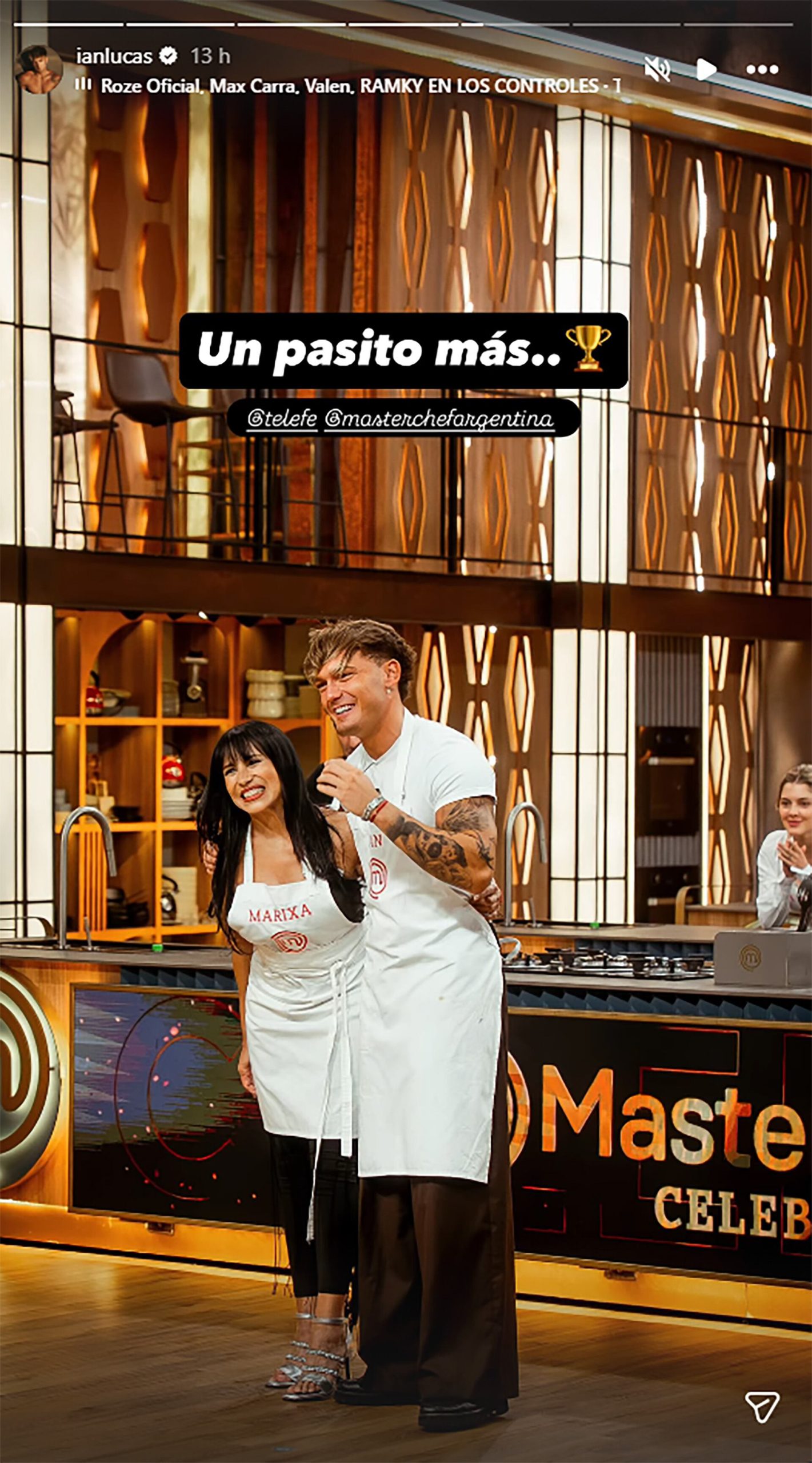 El exabrupto de Ian Lucas luego de la eliminación de Evangelina Anderson de MasterChef Celebrity