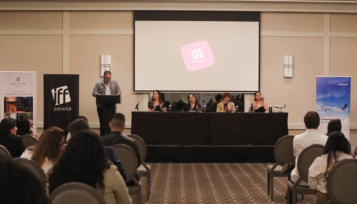 Directivos y autoridades presentan la programación oficial de la décimo cuarta edición del Festival Internacional de Cine de Panamá./(IFF Panamá)