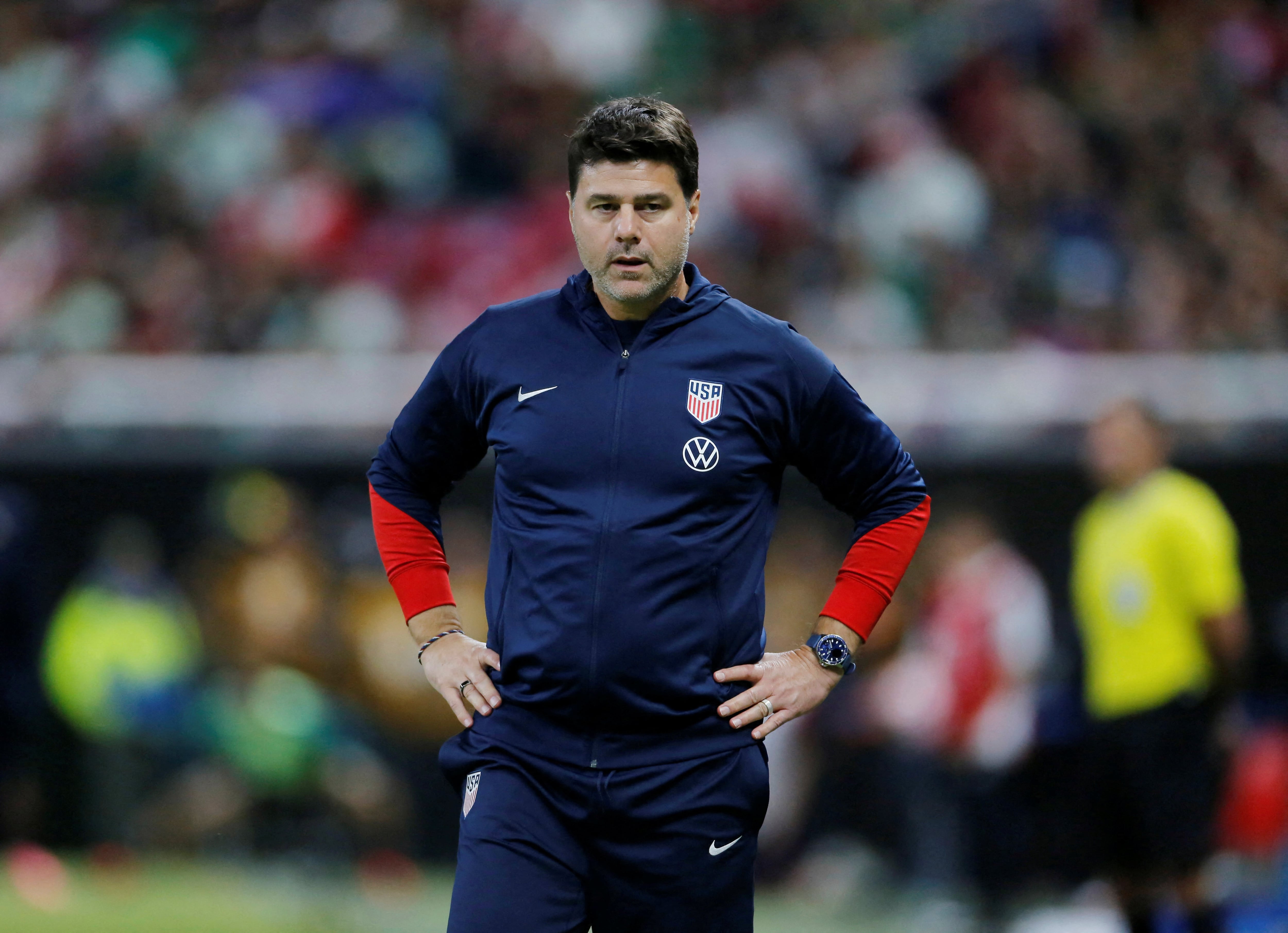 Adaptar su visión y fomentar la unidad en un grupo de jugadores tan diverso es el principal reto de Pochettino al frente de la selección estadounidense (REUTERS/Fernando Carranza)