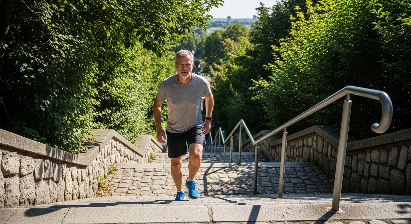 Caminar rápido, subir escaleras o realizar sentadillas durante algunos minutos involucra grandes grupos musculares y favorece mejoras fisiológicas
(Imagen Ilustrativa Infobae)
