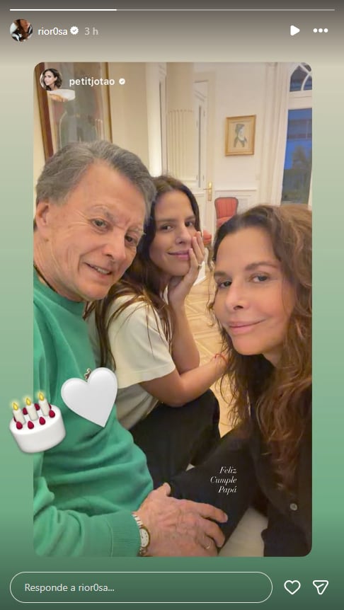 Julieta y Rosario Ortega compartieron un emotivo saludo en redes sociales por el cumpleaños número 85 de Palito Ortega