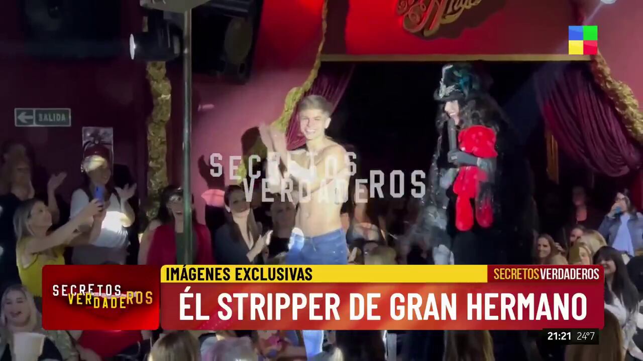 Franco Zunino, participante de Gran Hermano Generación Dorada, quedó en el centro de la escena tras filtrarse un video de su pasado como stripper en Gualeguaychú (Secretos verdaderos, América TV)